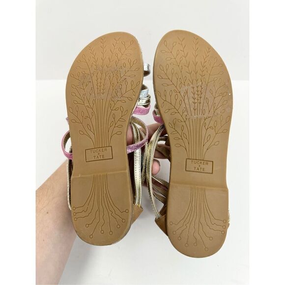 Tucker + Tate Kids Sandals Size 3M Multicolor Open Toe Gladiator Style - Picture 8 of 8
